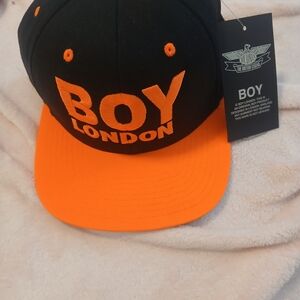 BOY London Black and Orange Cap